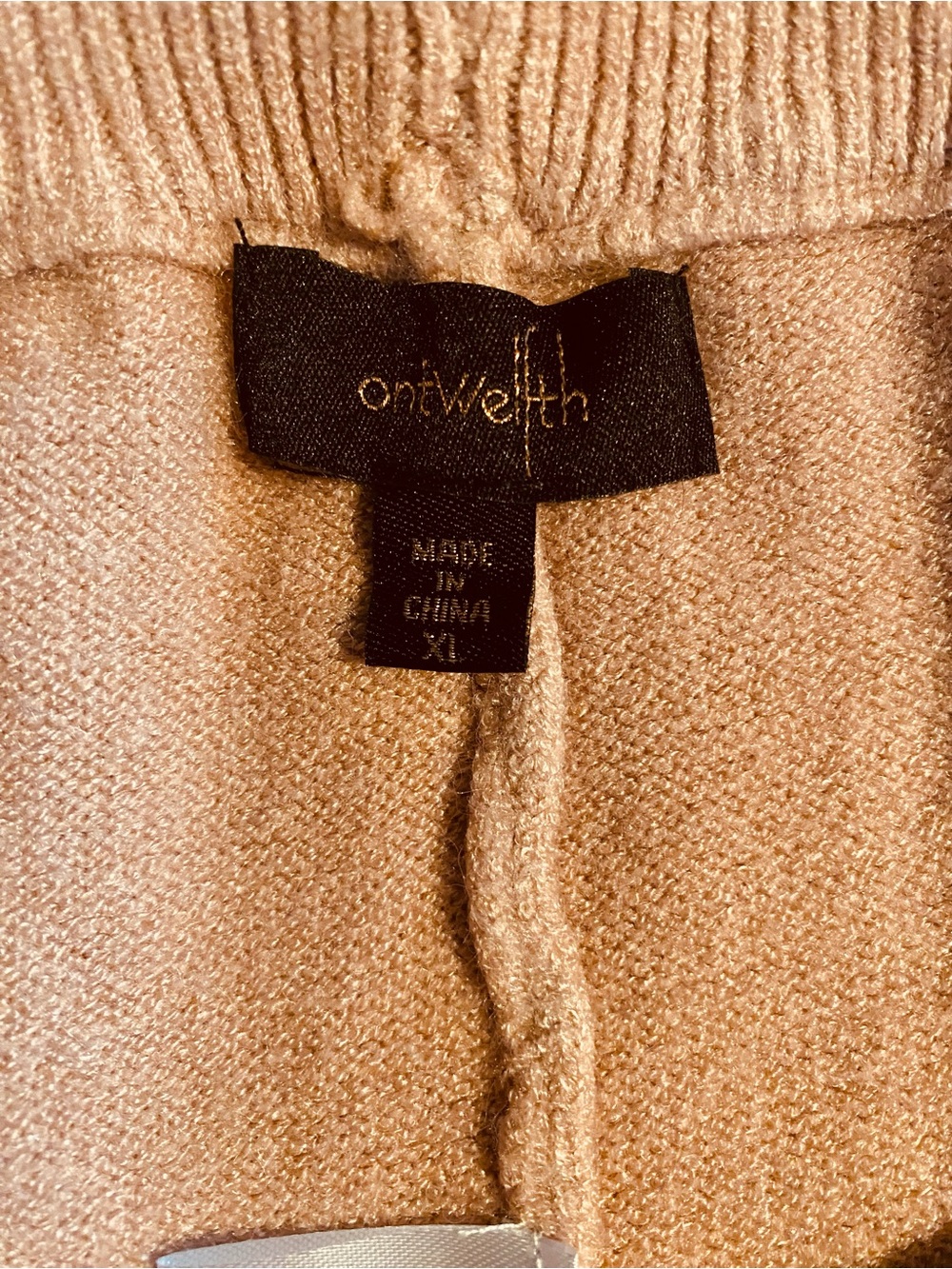 Ontwelfth Stylish Light Pink Cable Knit Sweater NWOT - Picture 13 of 13